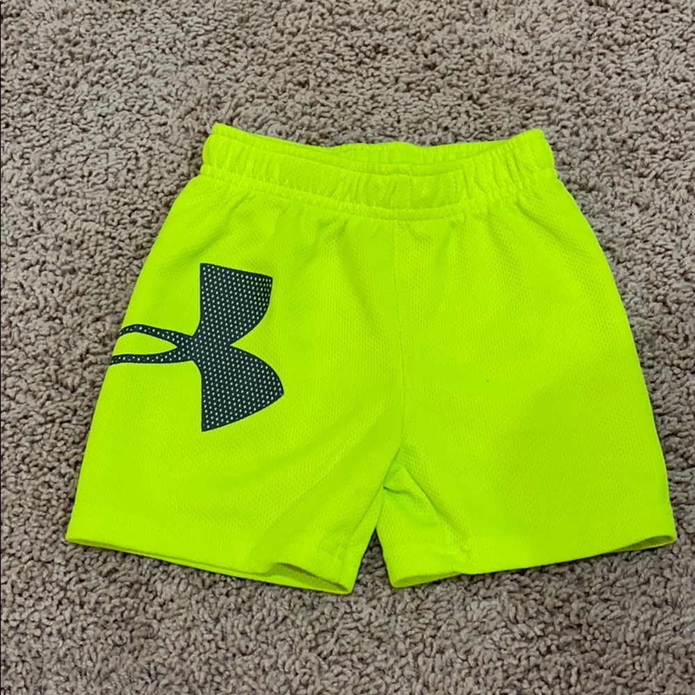 Neon UA shorts